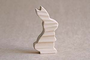 Easter Card: Wooden Rabbit  (Style B)- DIY