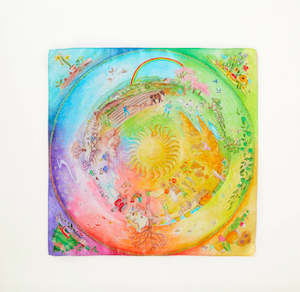 Easter Card: Sarah Silks - Around the Year on the Farm Playsilk