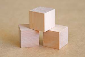 Diy: Wood Cube 3.8cm (1.5") - DIY