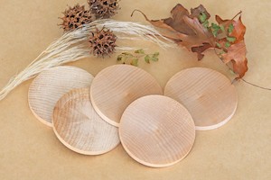 Christmas: Wooden Round Disc - 7.5cm