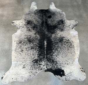 Large Premium Cowhides: Black & White Salt & Pepper Cowhide