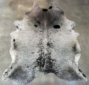 White & Black Salt & Pepper Cowhide