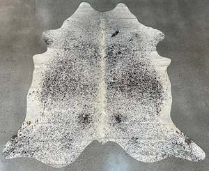 White & Black Salt & Pepper Cowhide
