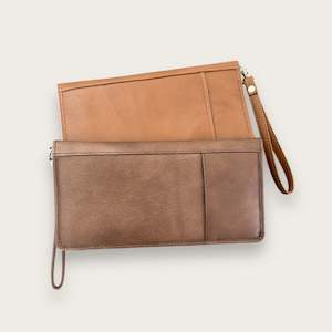 Cowhide Wallets Purses: Wanderlust Leather Travel Wallet