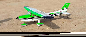 Plug-N-Play Cessna 182 Skylane 69" 70e Green ( ECO 4120C KV500, 65 Lite ESC,