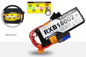 Dual Sky RXB18002 1800mah 2S 7.4v 20C LiPo Receiver RX Battery with Servo