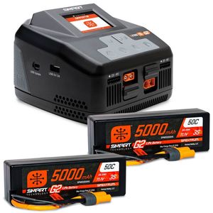 Smart Powerstage 6S Surface Bundle: (2) G2 5000mAh 3S LiPo IC5 & S2100 Charger