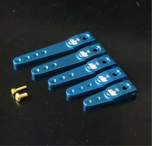 Rc Servos: SA-1.75 Blue, 25T, CNC Alloy 1.75 Inch (44.45mm) half/single servo arm/horn by