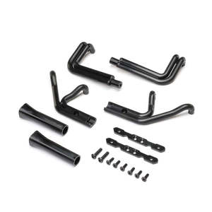 Header Set, Matte Black: 22S Sprint by LOSI