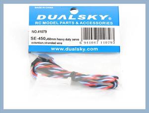 Extension Leads: Dualsky Servo Extension Lead, 450mm, Heavy Duty Twisted suit JR, Futaba, Hitec