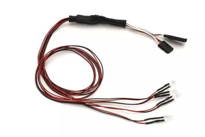 Rc Lighting: Kyosho LED lights Clear & Red (4)