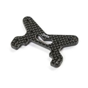 Carbon Front Shock Tower, -2mm: 22X-4 2.0 by TLR