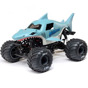 Cars 1: 1/18 Mini LMT Megalodon 2S 4X4 RTR Brushed Monster Truck (Battery & Charger