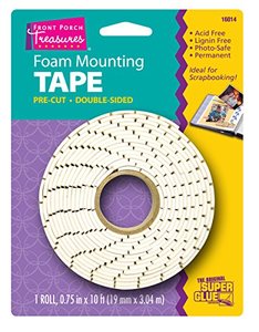 Glues Adhesives: Superglue Foam MountingTape P/Ct .75"x10'