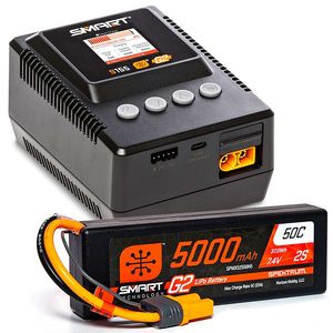 Rc Chargers: Smart Powerstage: 5000mAh 2S LiPo & S155 Charger by Spektrum
