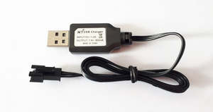 Rc Chargers: USB Li-Ion Charger for Titans Stunt Car input 5V-1~2A, output 7.4V 800mAh Molex