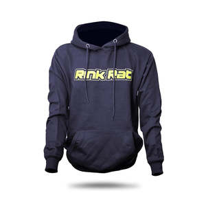 Off Rink: Rink Rat Hoodie - Navy/Fluro