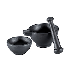 Mortar Pestles: Zassenhaus Cast Iron Mortar & Pestle Set Of 3