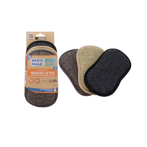 Cleaning: White Magic Eco Cloth Washing Up Pad 3-Pack Neutral