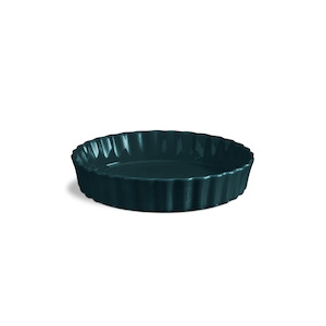 Emile Henry Deep Flan Dish 24cm Ocean Blue