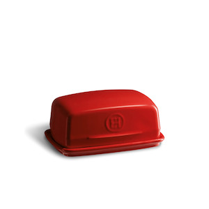 Storage Canisters: Emile Henry Butter Dish Burgundy