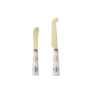 Kitchenware: Maxwell & Williams White Christmas Spreader & Cheese Knife Set