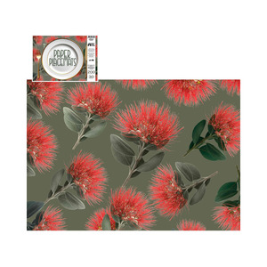 Tableware: Direct Paper Pohutakawa Paper Placemats Pack of 30
