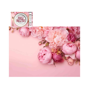 Tableware: Direct Paper Pink Peonies Paper Placemats Pack of 30