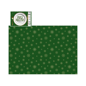Tableware: Direct Paper Gold Stars on Evergreen Paper Placemats Pack of 30