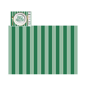 Tableware: Direct Paper Emerald Stripe Paper Placemats Pack of 30