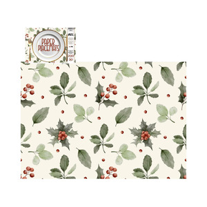 Tableware: Direct Paper Christmas Holly Paper Placemats Pack of 30