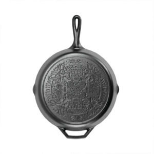 Frying Pans Skillets: Lodge Butterfly Sugar Skull Cast Iron Skillet 30cm