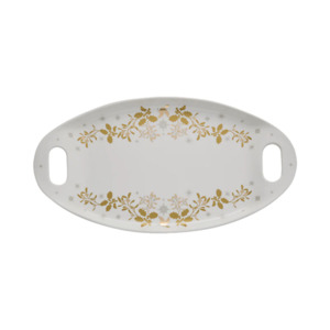 Maxwell & Williams White Christmas Handled Oval Platter 52.5cm x 28cm