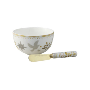 Maxwell & Williams White Christmas Dip & Spreader Set