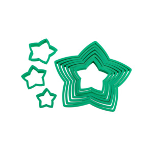 Cookie Cutters: Avanti Star Christmas Tree Cookie Cutter Set 10-Piece
