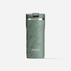 ZOKU Stainless Travel Mug 355ml Green Marble
