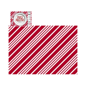 Placemats: Direct Paper Candy Cane Stripe Paper Placemats Pack of 30