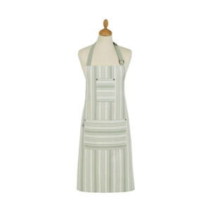 Aprons: Ulster Weavers Cotton Apron Sage Stripe