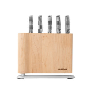 Global: GLOBAL UKU Maple Knife Block Set 6-Piece