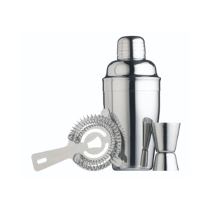 Barcraft: BarCraft Stainless Steel Cocktail Kit 3-Piece