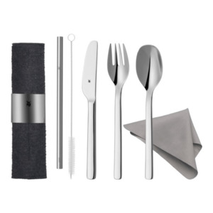 WMF My2Go Travel Cutlery Set with Reusable Straw 8-Piece