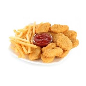 Products: Chicken Nuggets And Chips