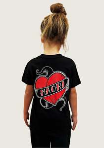 T Shirts: We Still Māori Manawa Tee - Tamariki