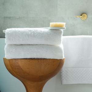 Towels Bath Mats Cloths: White Bathroom Bundle = save 35%