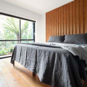 All: New! Linen Duvet Cover Set Charcoal/Riverstone