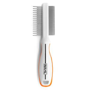 Wahl Orange/White 2 in 1 Finishing and Flea Comb