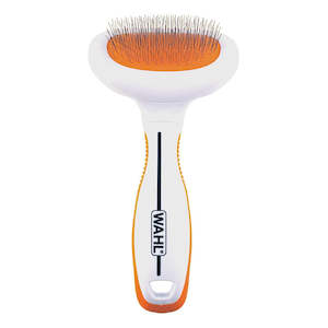 Wahl Orange/White Large Metal Slicker Brush