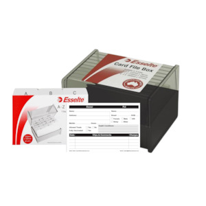 Client Record Cards with Box & A-Z Indices