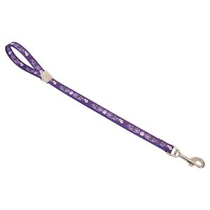 Professional Dog Grooming Supplies Salon Equipment: Show Tech Grooming Noose with Pawprint Purple 45 x 1.5 cm
