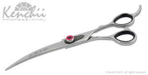 Dog Grooming Scissors: Kenchii Love 7 Inch Curved (17.78cm)